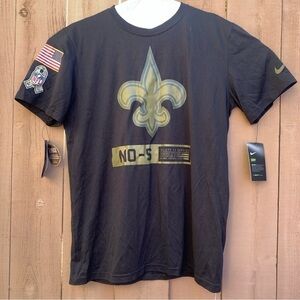 Nike NFL New Orleans Saints SALUTE TO SERVICE Short Sleeve T-shirt Men's MEDIUM